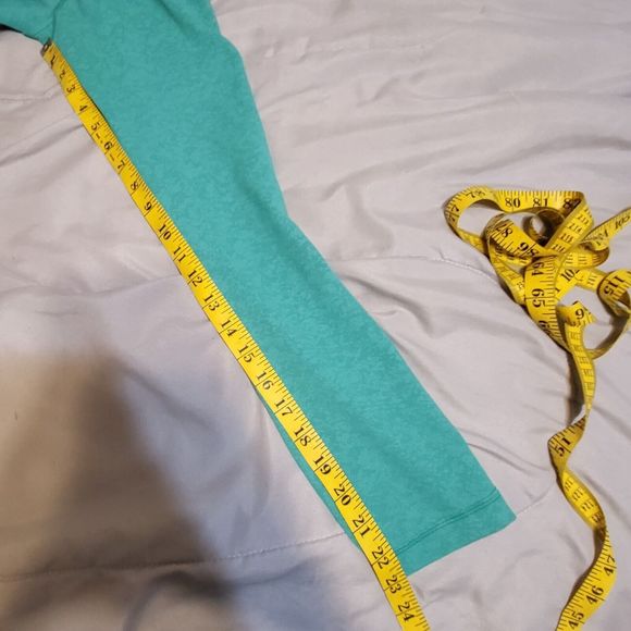 NWT Lululemon Sz2 Blaze Maldives Green Wunder Train Hight Rise Crop 23" - Picture 10 of 11